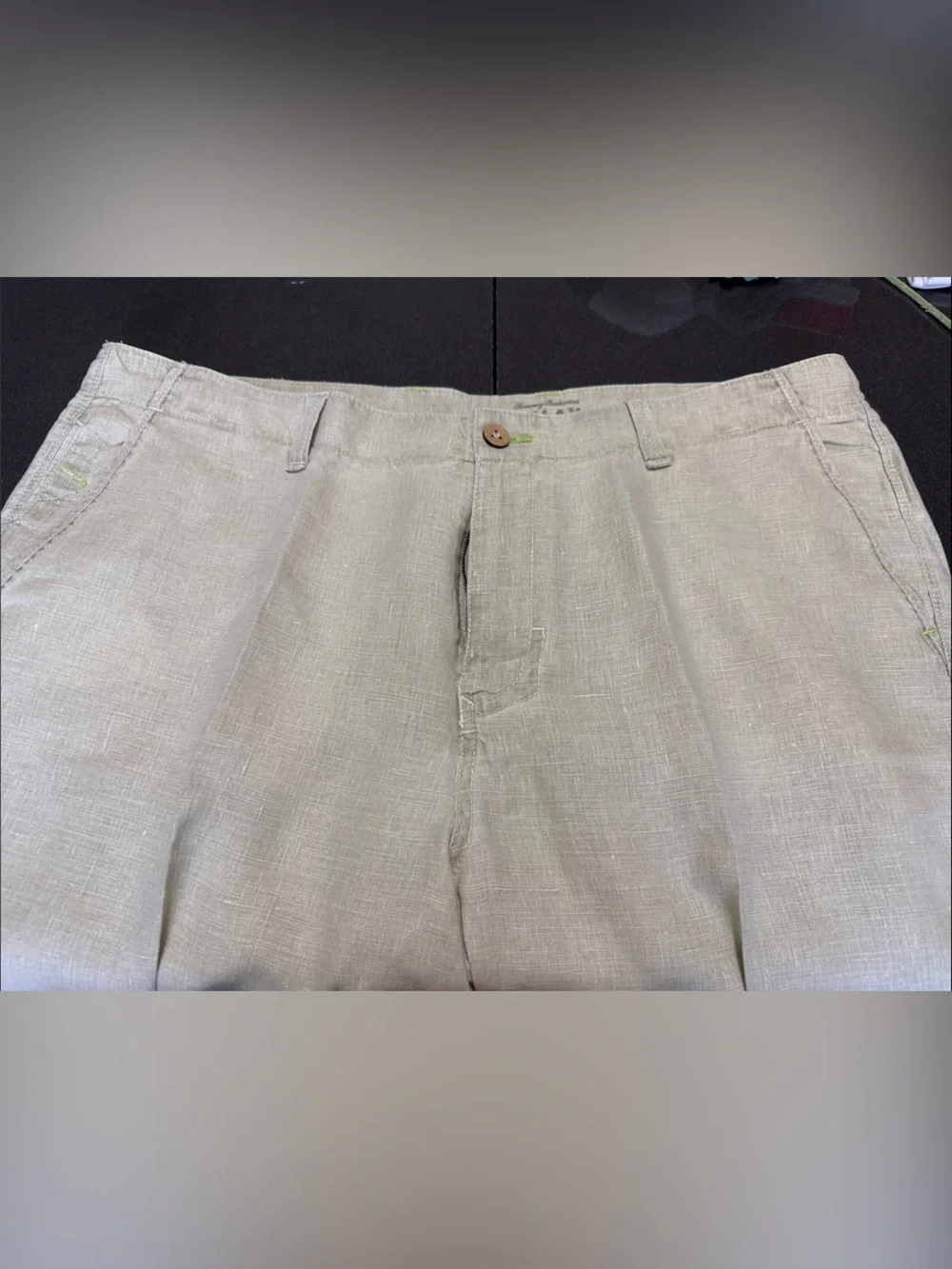 Tommy Bahama Men’s Linen Pants light kakhi color
